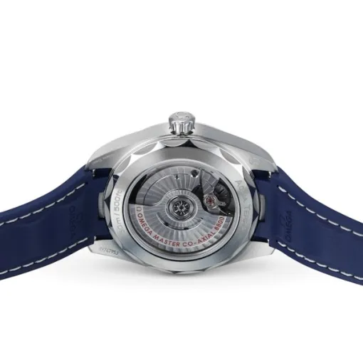 Omega Seamaster Aqua Terra Men Automatic Blue Rubber Watch O22012382003001 - gallery