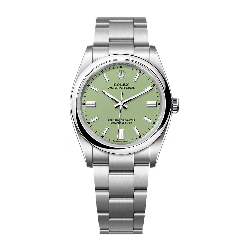 Superclone Rolex Oyster Perpetual 277200 Pistachio Dial - gallery