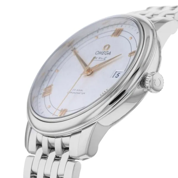 Omega De Ville Men Automatic Mother of Pearl Stainless Steel Watch O42410402002004 - gallery