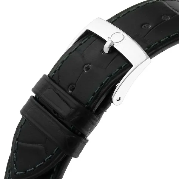 Omega De Ville Men Automatic Blue Leather Watch O42413402003001 - gallery