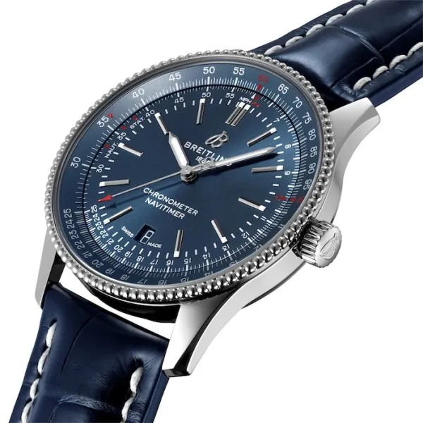 Breitling Navitimer Men Automatic Blue Alligator Watch A17326161C1P3 - gallery
