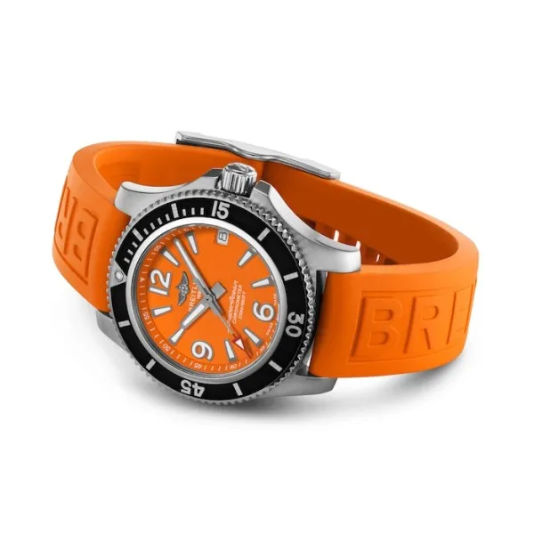 Breitling Superocean Women Automatic Orange Rubber Watch A17316D71O1S1 - gallery